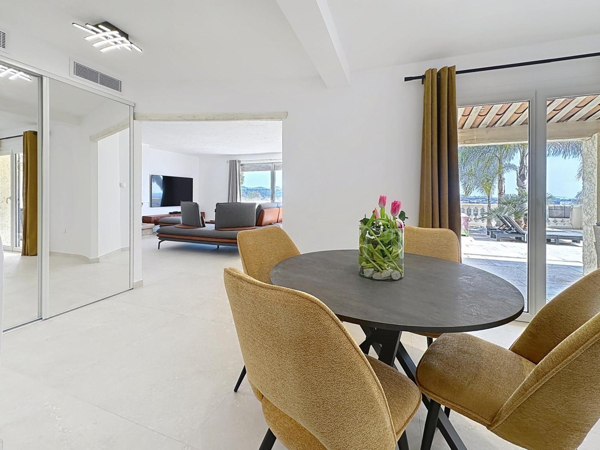 3 Bedrooms Villa Near Cannes - Pool & Jacuzzi - Sea View มองเดอลิเยอลานาปูล ภายนอก รูปภาพ