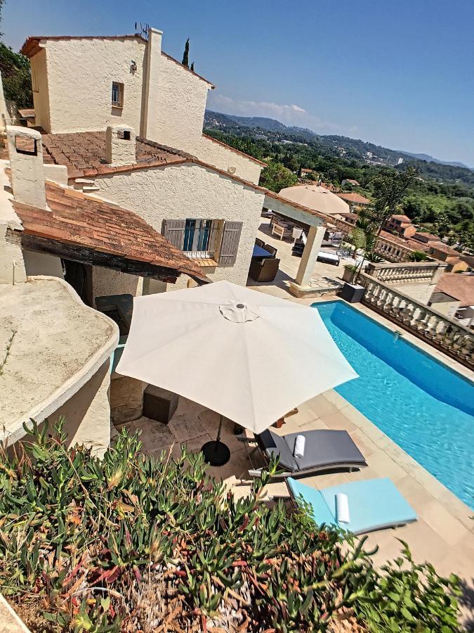 3 Bedrooms Villa Near Cannes - Pool & Jacuzzi - Sea View มองเดอลิเยอลานาปูล ภายนอก รูปภาพ