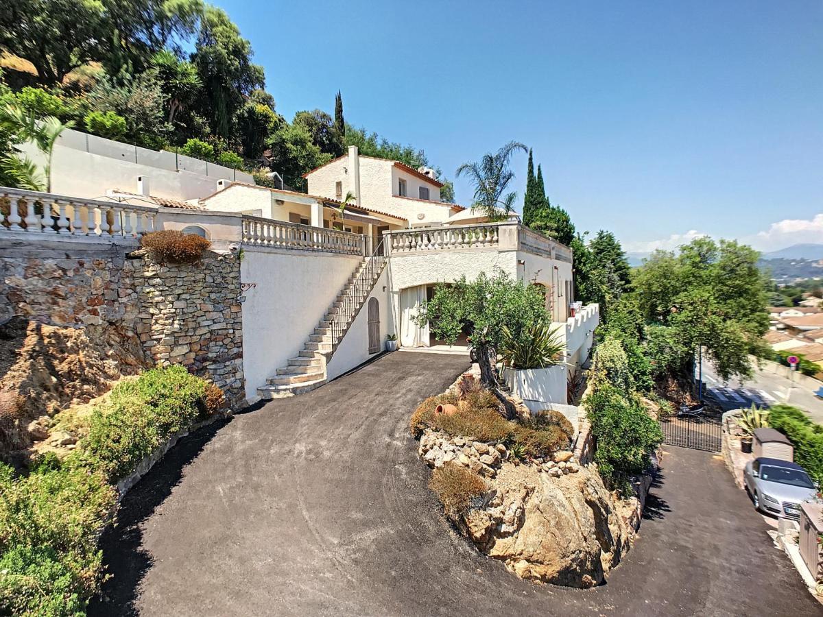3 Bedrooms Villa Near Cannes - Pool & Jacuzzi - Sea View มองเดอลิเยอลานาปูล ภายนอก รูปภาพ